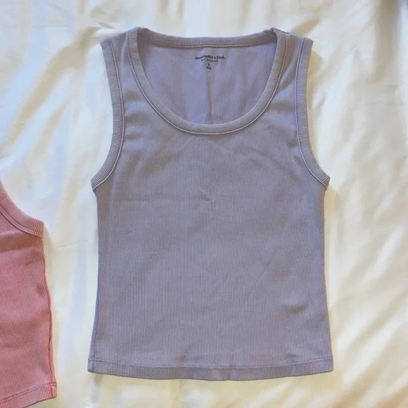 Two Abercrombie ribbed tank tops - Picture 3 of 6